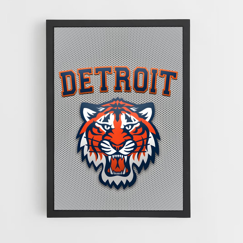 Poster Detroit tigers – affiche Baseball (vue 2)